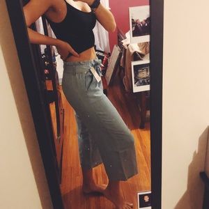 Cropped Wide leg pants